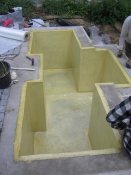 lamination of concrete ponds